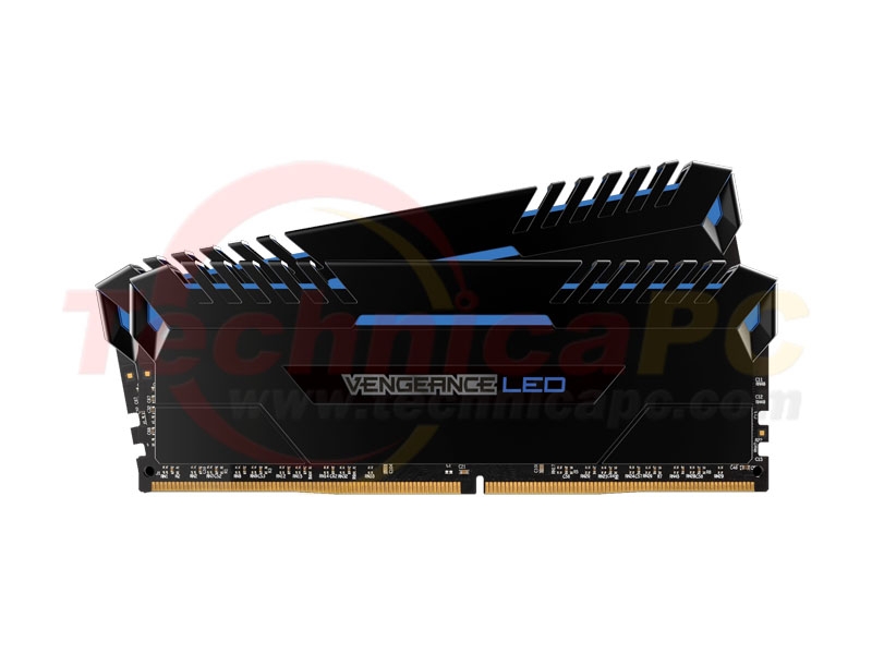 Corsair VengeanceLED DDR4 32GB 2x16GB Blue CMU32GX4M2C3200C16B 3200MHz